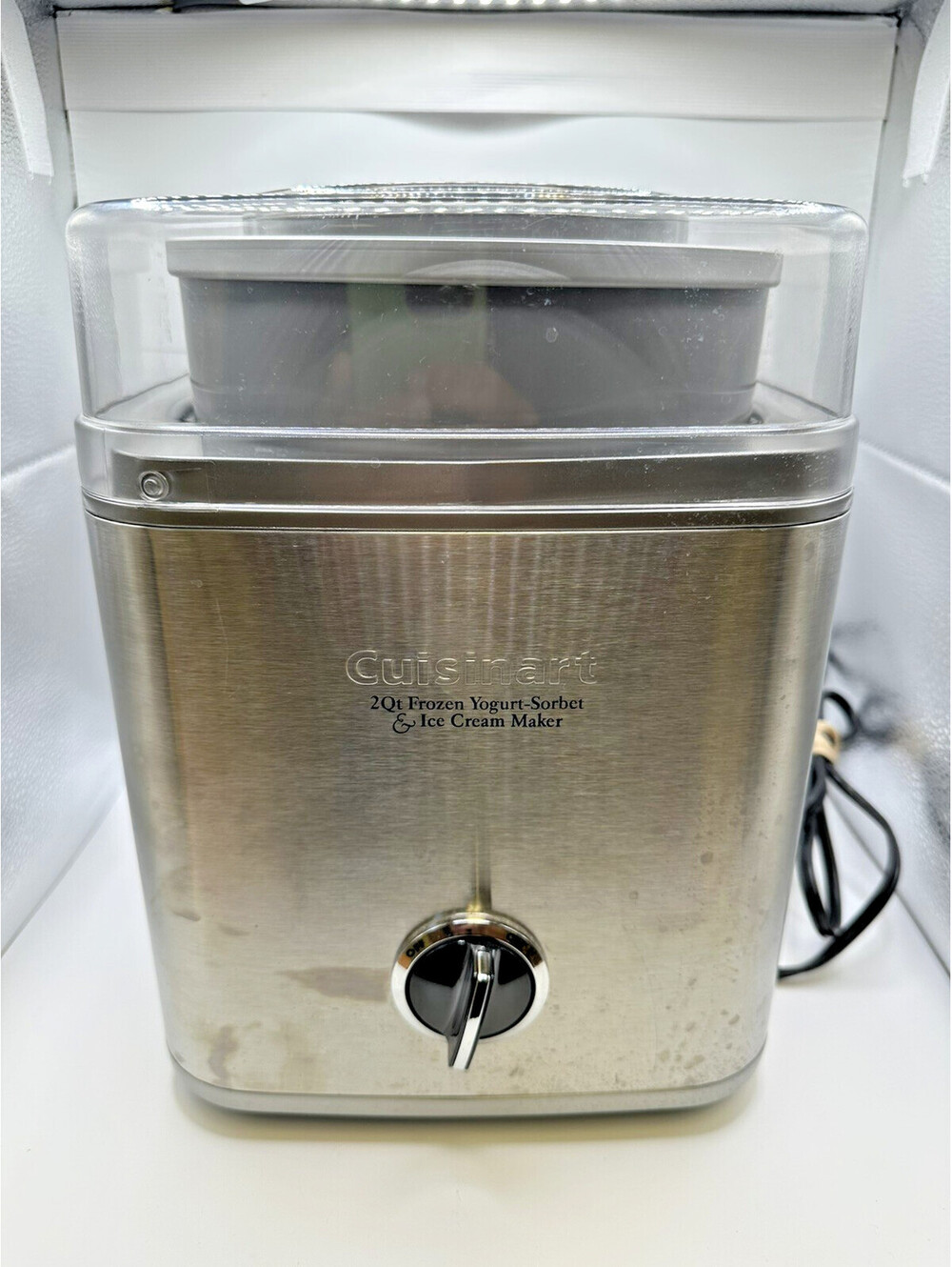 Cuisinart 2Quart Ice Cream Frozen Yogurt Maker  ICE-30BC  Stainless Tested